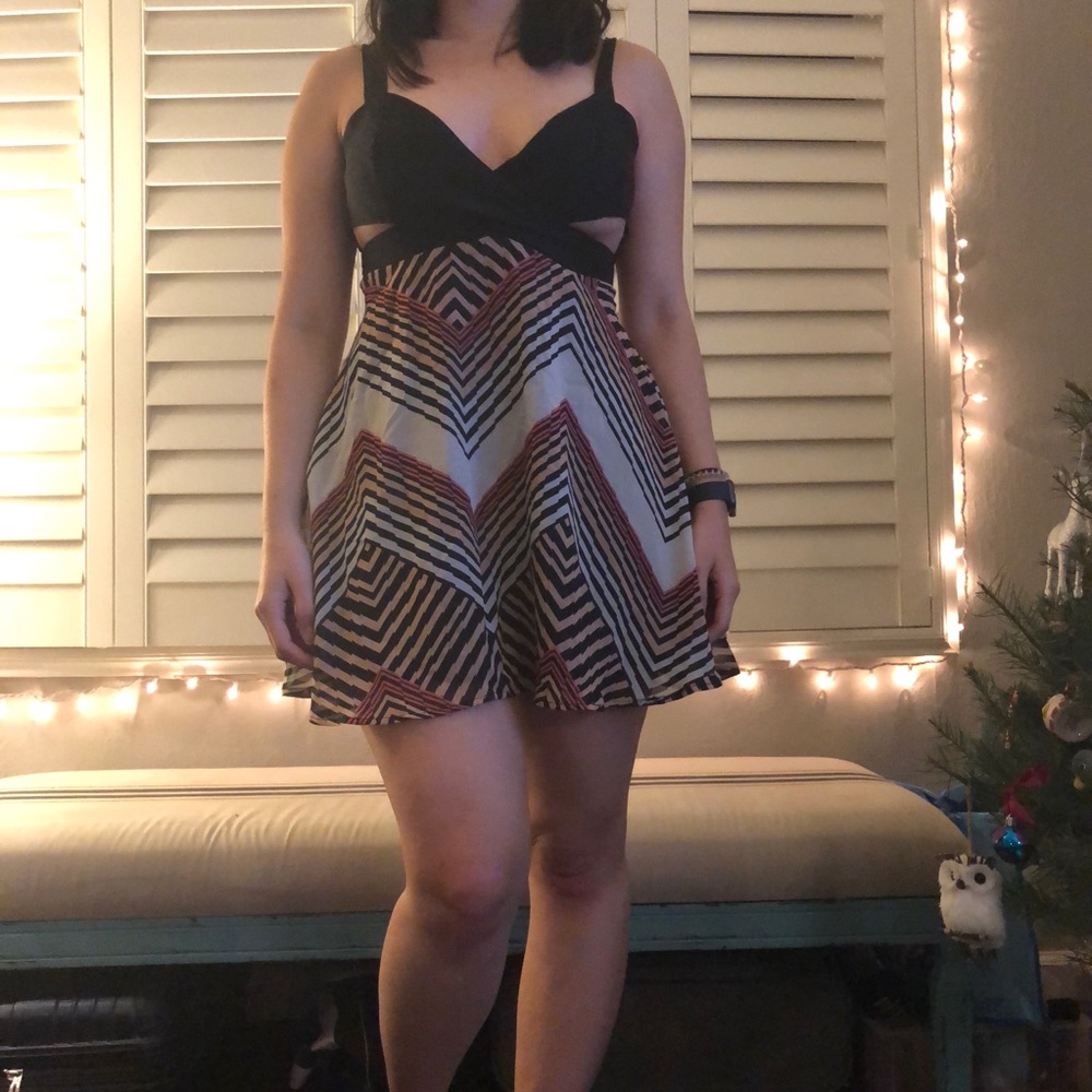 Strappy cutout party dress